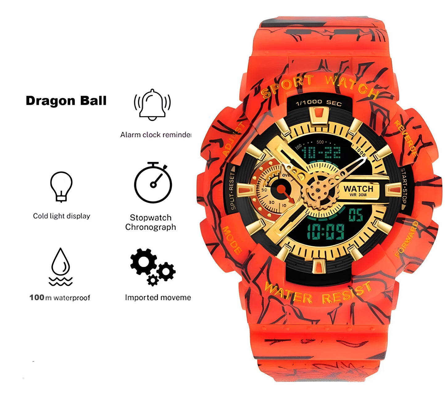 ZGO Dragon Ball Waterproof Watch - itzy bitsy