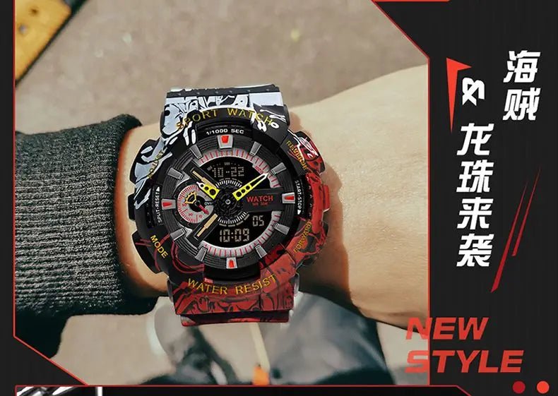 ZGO One Piece Luffy Waterproof Watch - itzy bitsy