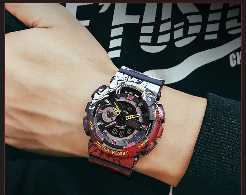 ZGO One Piece Luffy Waterproof Watch - itzy bitsy