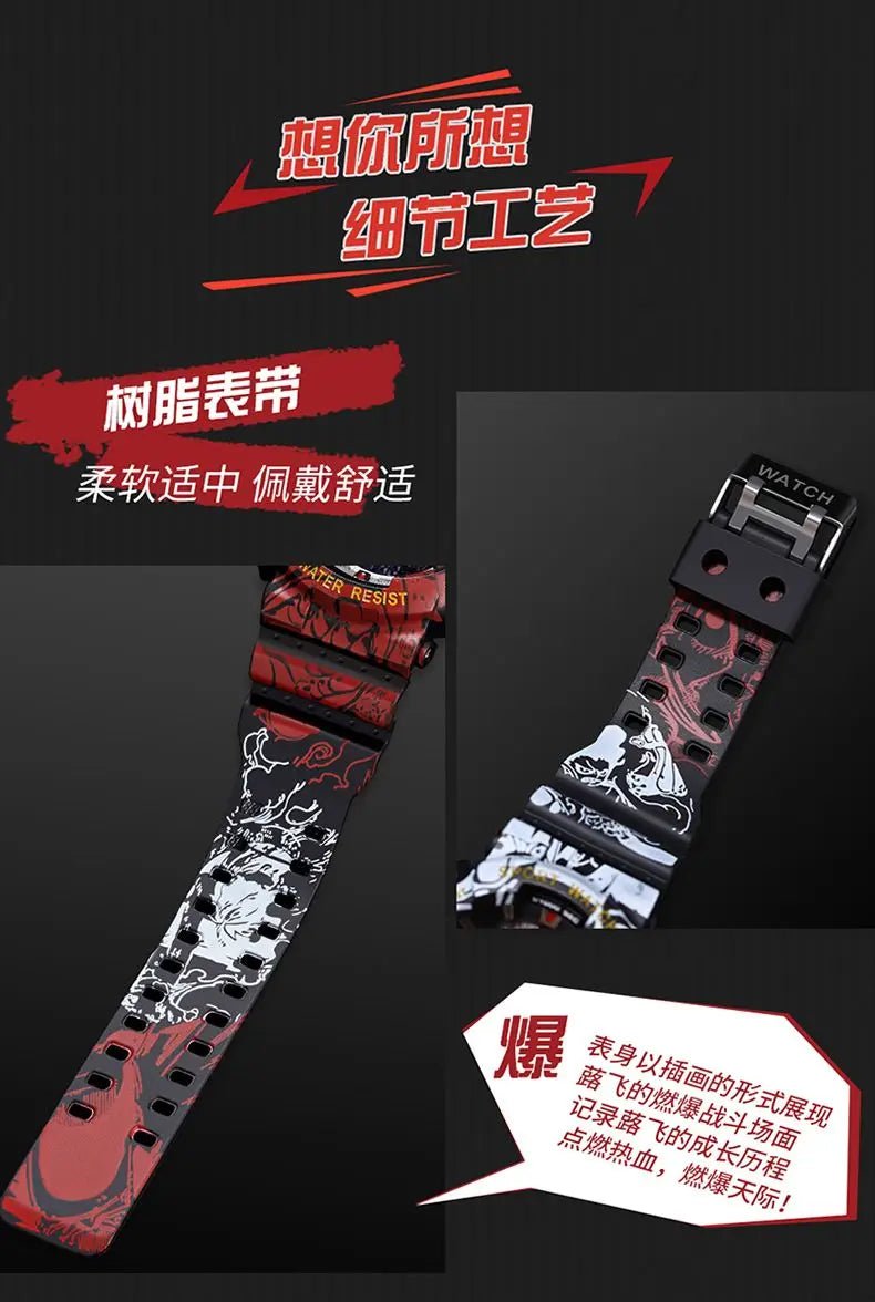 ZGO One Piece Luffy Waterproof Watch - itzy bitsy