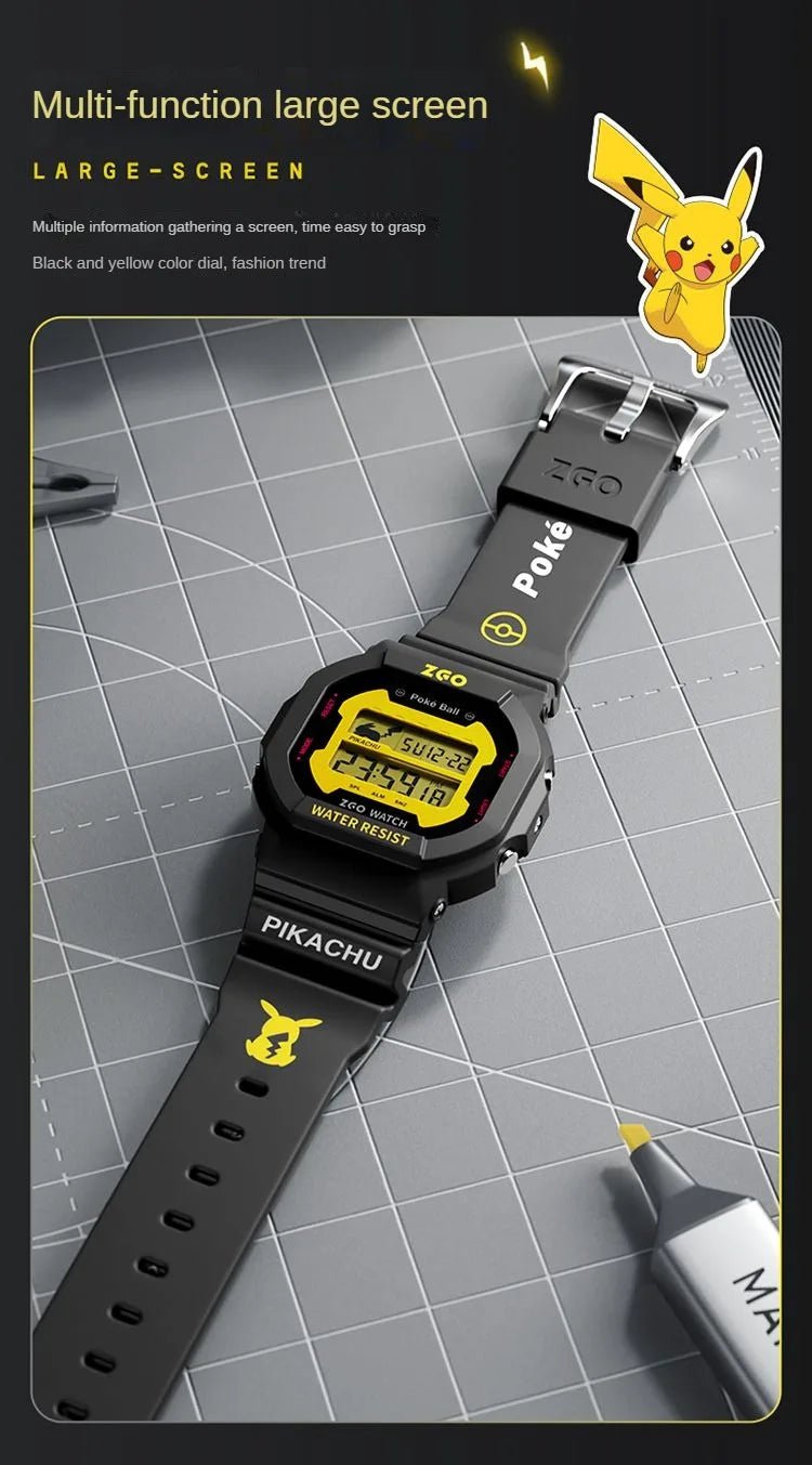 ZGO Pikachu Digital Watches - itzy bitsy