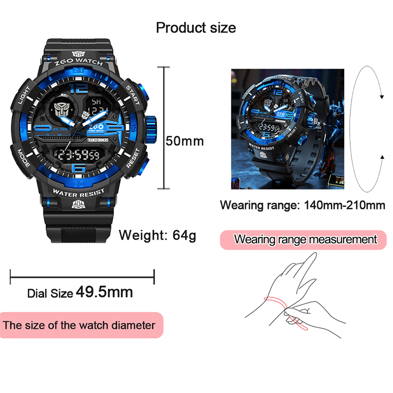 ZGO Transformers Sports Watch - itzy bitsy