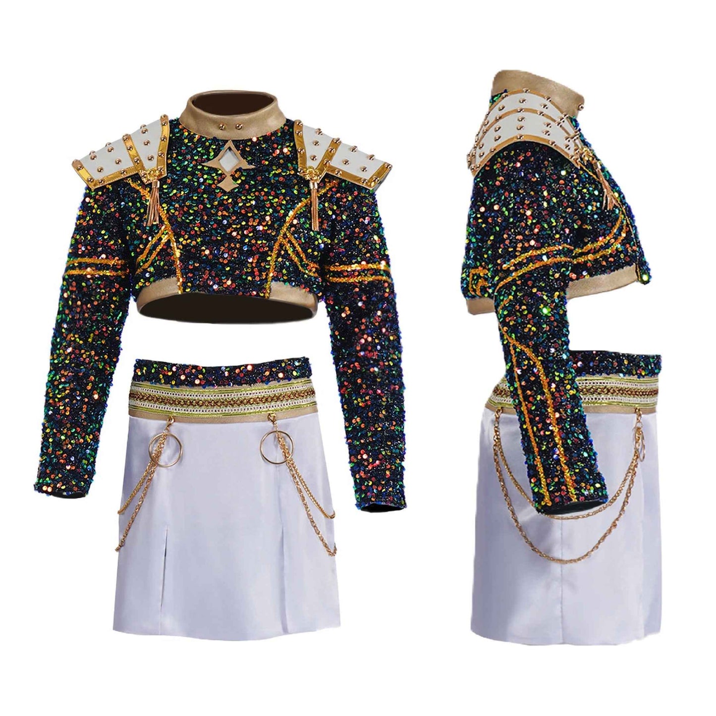 Girls K-Pop Demon Hunters Rumi Mira Zoey Cosplay Costume Set (Copy)